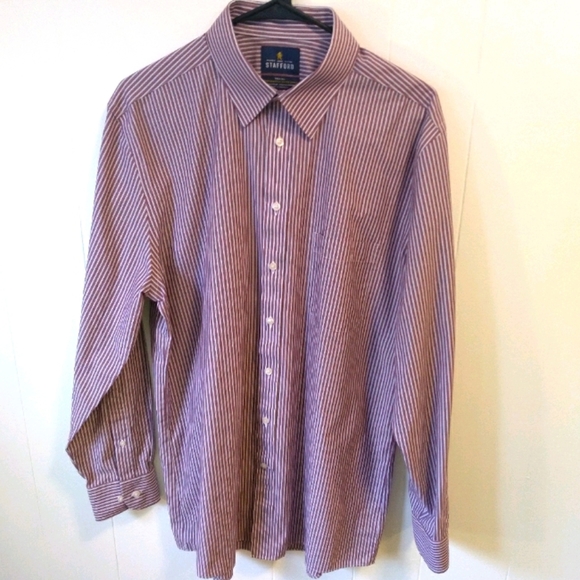 Stafford Fitted 16 1/2 Button Down Shirt 34/35. - Picture 1 of 7
